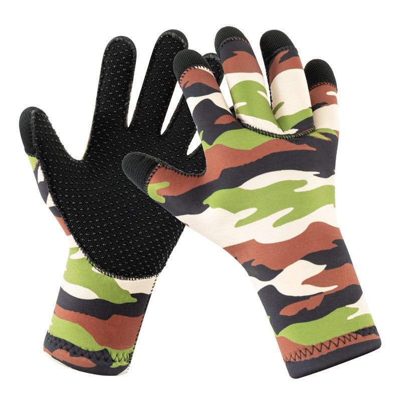 3mm Swimming Diving Gloves for Men Women, Cold Resistant Snorkeling Gloves
