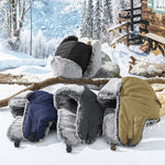 Winter Trapper Hat for Men Women - Thermal Aviator Trapper Hat