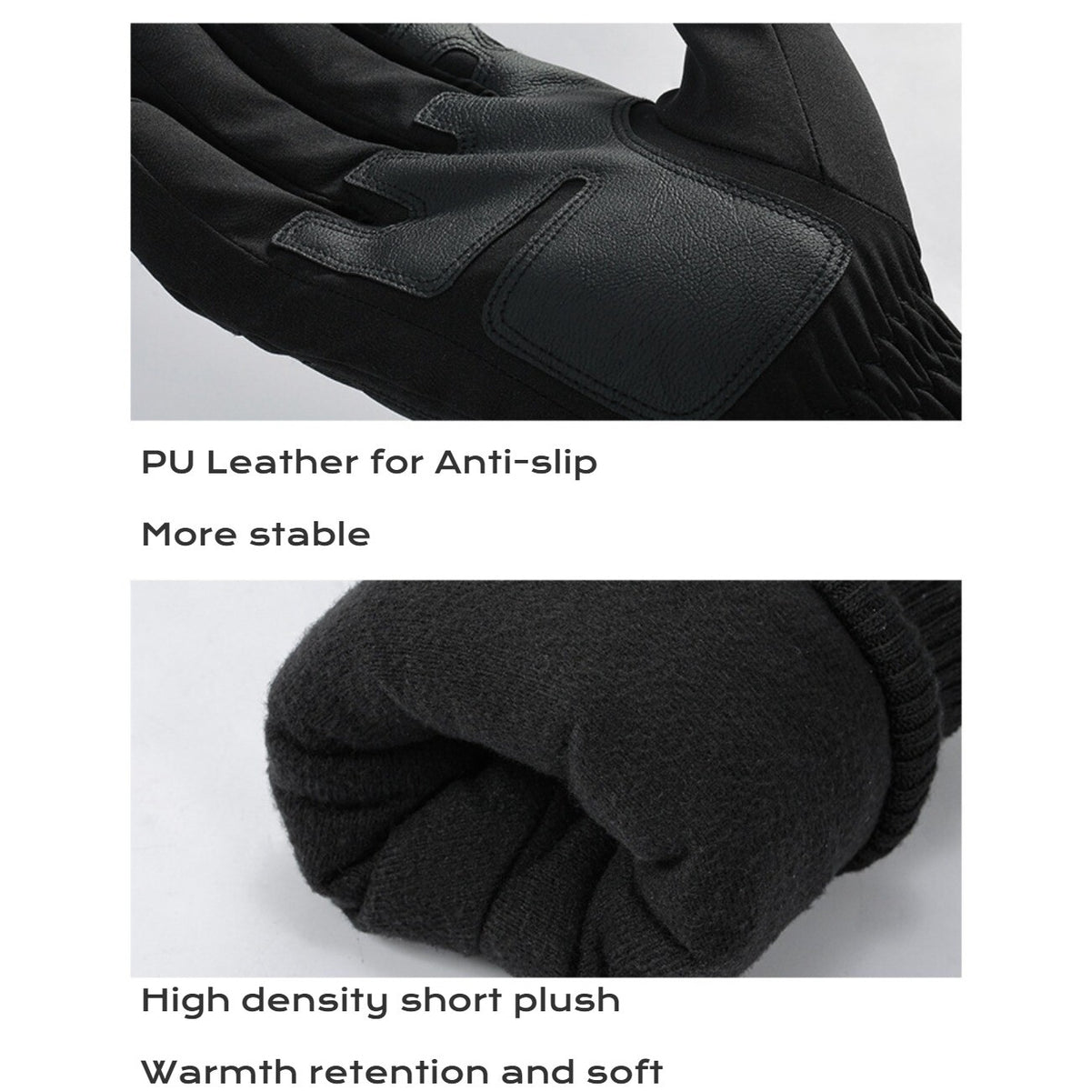 Winter Gloves for Men Women - Windproof Water Repellent Glove for Cycling Skiing