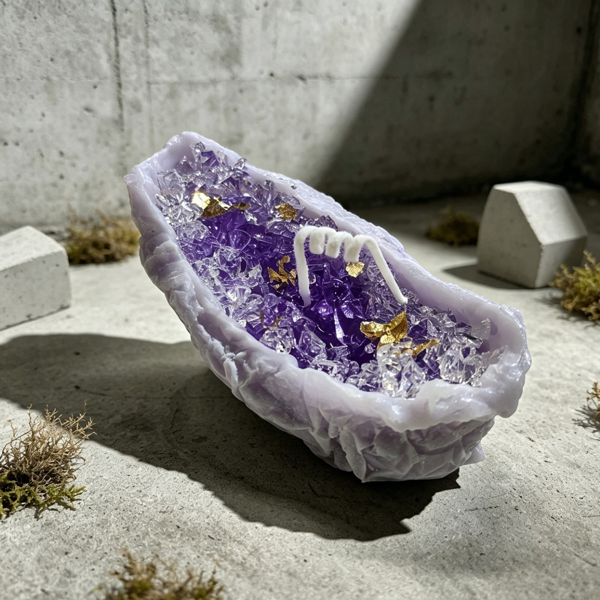 Handmade Aromatherapy Candles - Crystal Cave Shaped Bedroom Decoration Candles