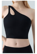 Single Shoulder Crossbody Sports Vest for Women - Running Quick Drying Yoga Bra