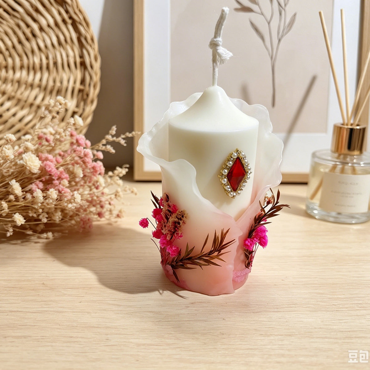 Scented Candles - Handmade Aromatherapy Candles, Bedroom Living Room Flower