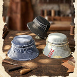 Cotton Bucket Hat for Men Women - Zipper Sun Protection Hat