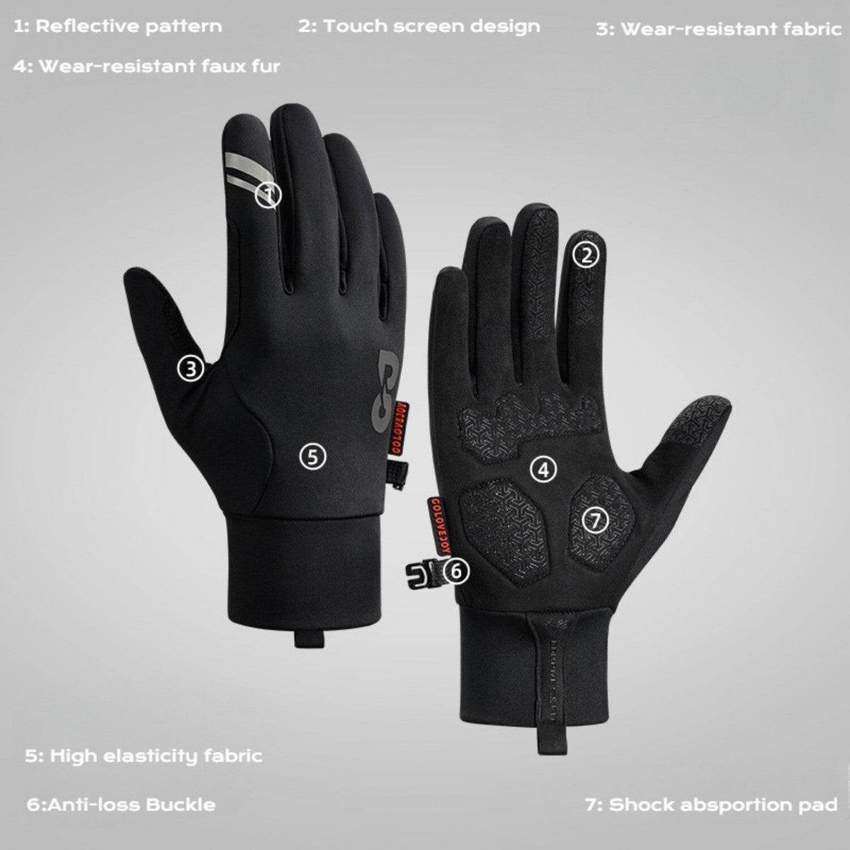 Windproof Cycling Gloves - Movagear