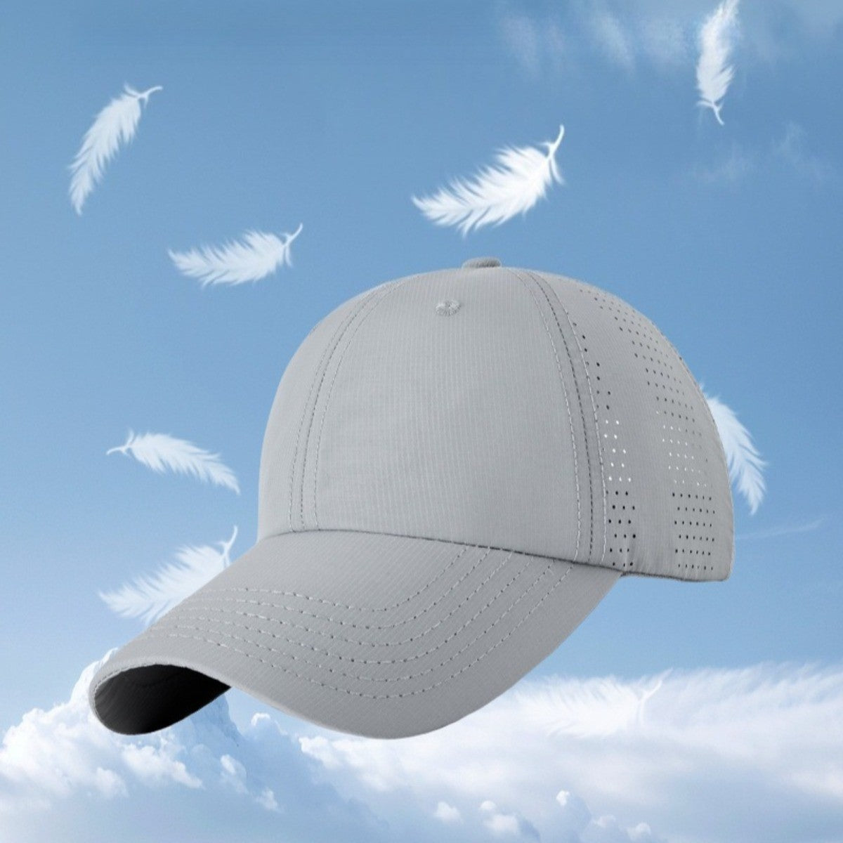 Summer Breathable Baseball Cap for Men Women - Lightweight Sun Hat