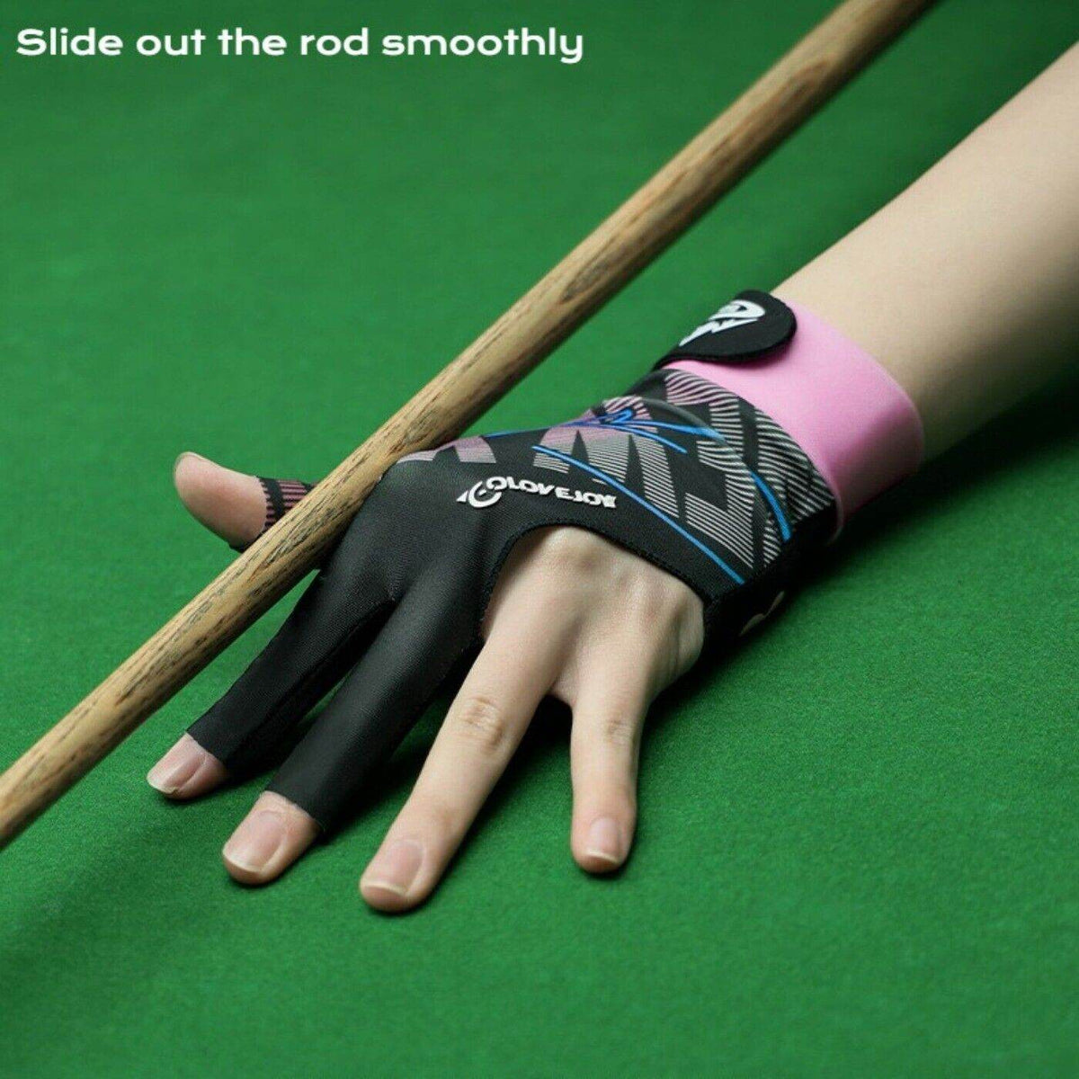 Billiards Glove - 3 Finger Pool Glove - Movagear