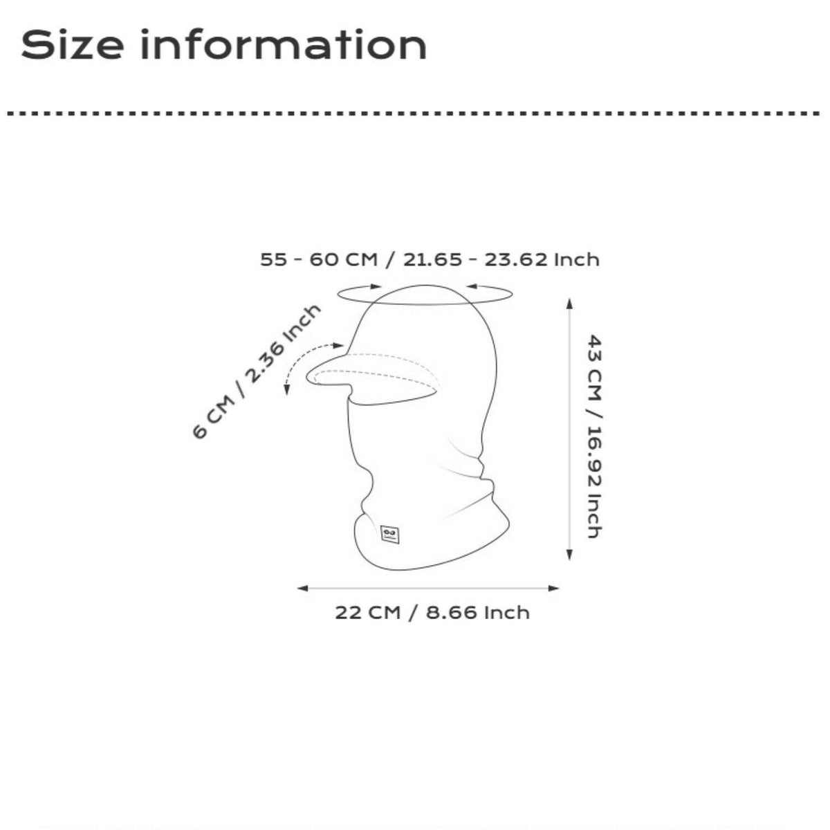 Knit Balaclava Face Cover with brim - Movagear