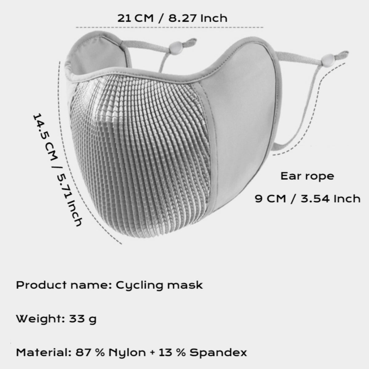 UPF50+ Face Mask for Men Women - Sun Protection Face Covering Mask For Cycling