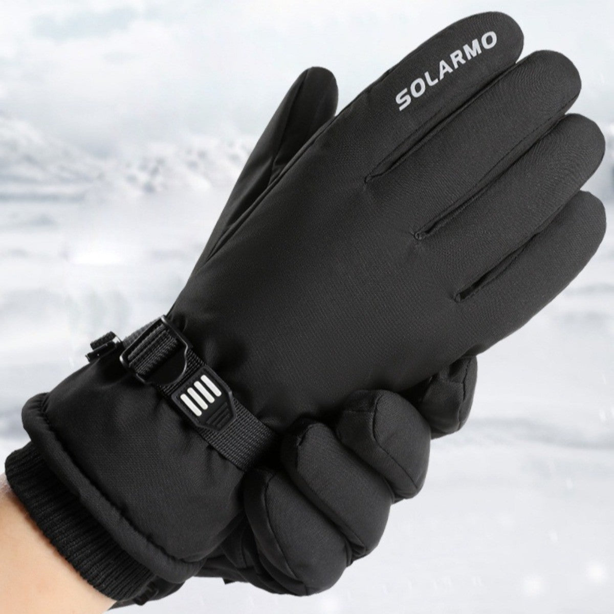 Ski Gloves - Winter Warm Waterproof Windproof Cycling Ski Gloves for Men