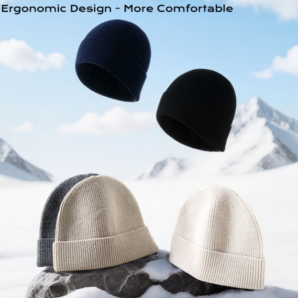 Winter Warm Hats - Thermal Knit Beanie Hat Skull Cap