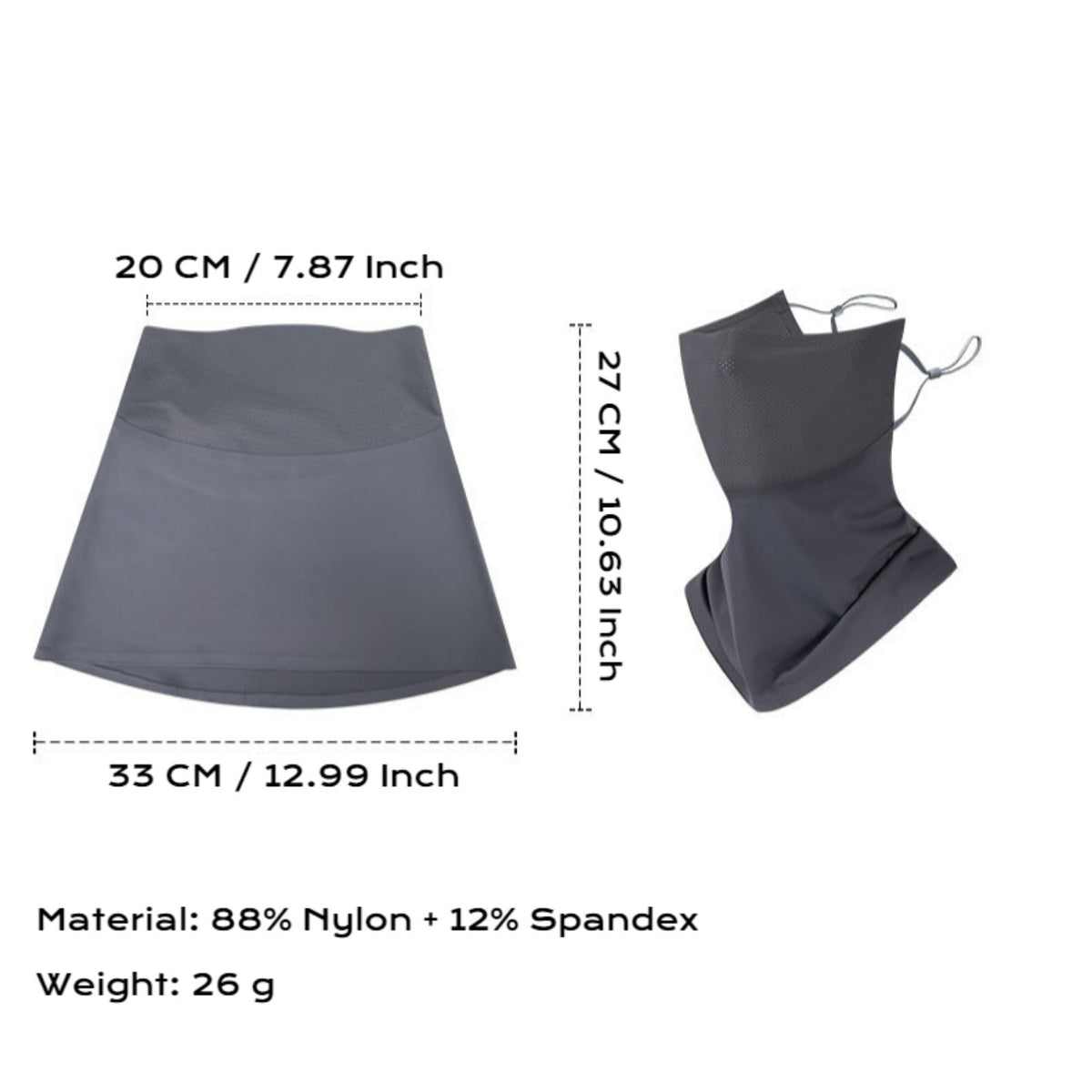 UPF50+ Neck Gaiter Face Mask for Men Women,Summer Balaclava for Cycling Skiing