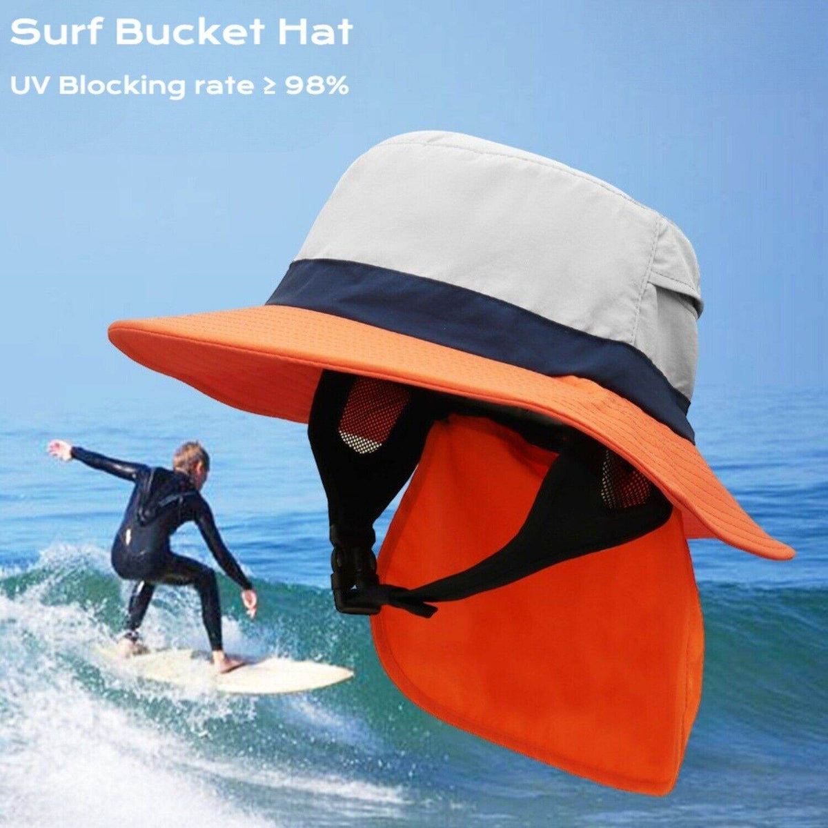 UPF50+ Surf Bucket Sun Hat - Movagear