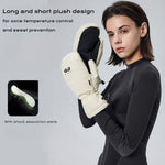 Winter Mittens for Men Women - Warm Thermal Waterproof Mittens for Snowboarding