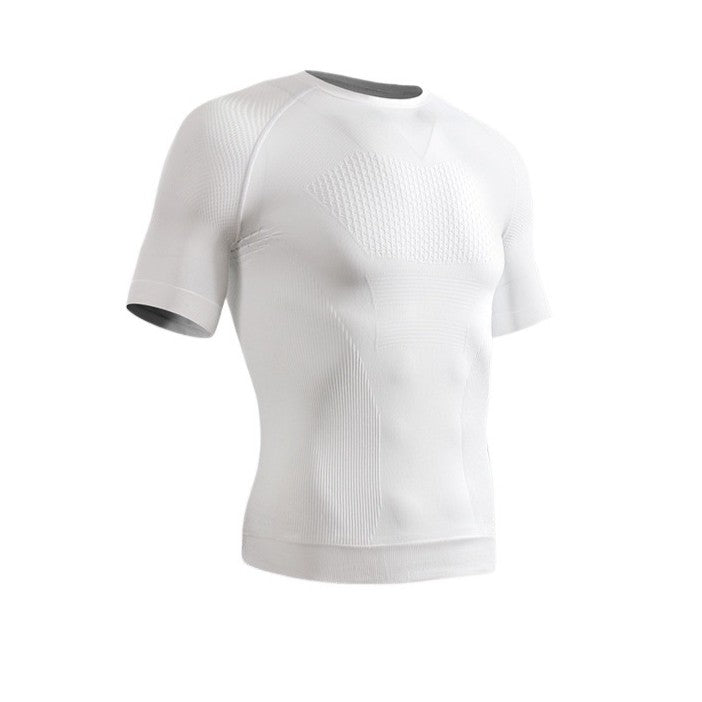 Running Tops - Men's Fitness Activewear Tops Summer Seamless Sport Short Sleeves Cloth