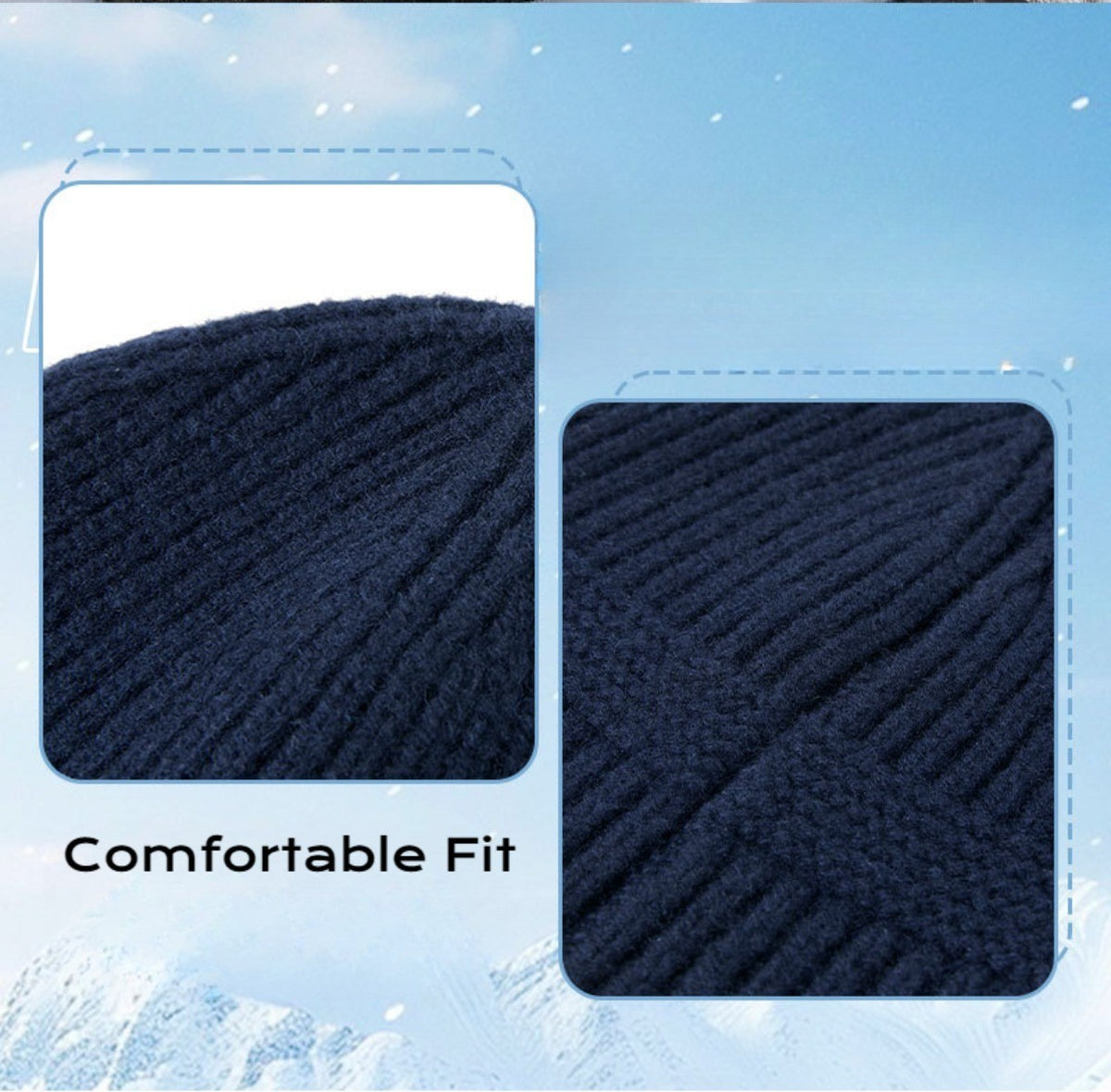 Winter Beanie - Warm Knit Hat for Cold Weather