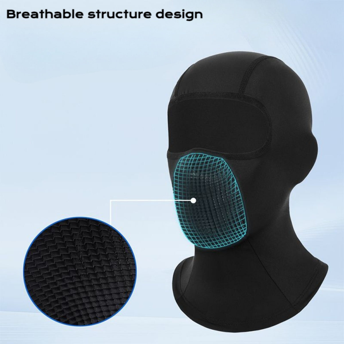Balaclava Ski Mask, Sun Protection Face Mask Cover Cooling Helmet Liner