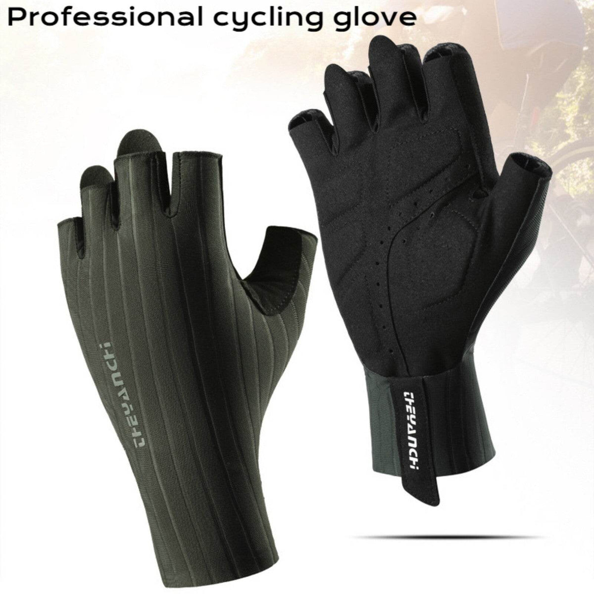 Cycling Gloves Bike Gloves for Men Women, Breathable Half Finger Bicycle Gloves - Movagear
