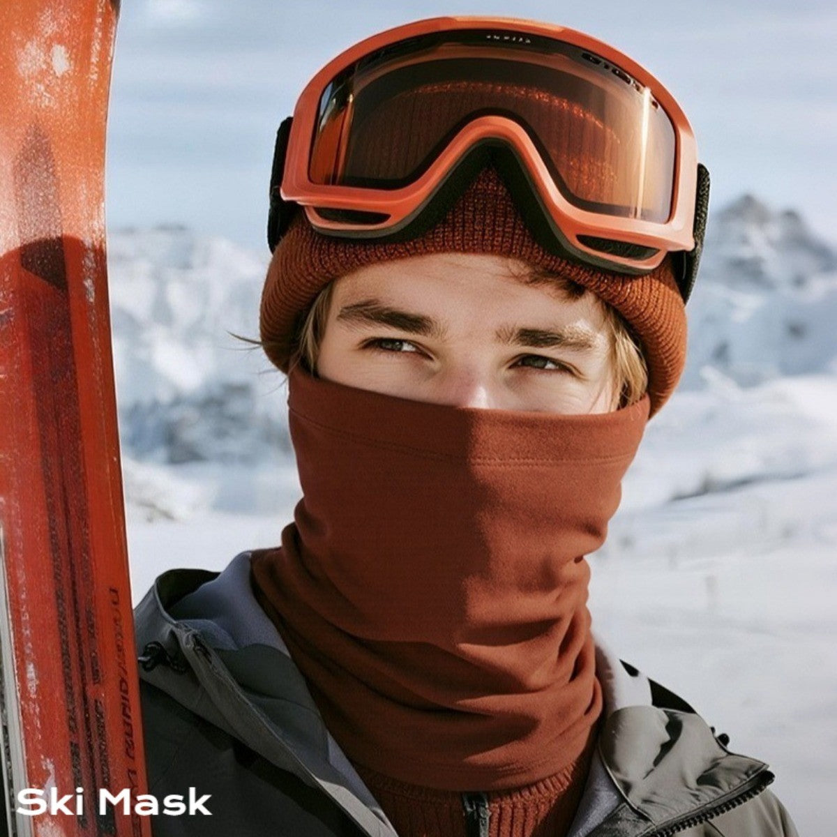 Winter Neck Gaiter Face Cover - Thermal Face Mask for Skiing Cycling