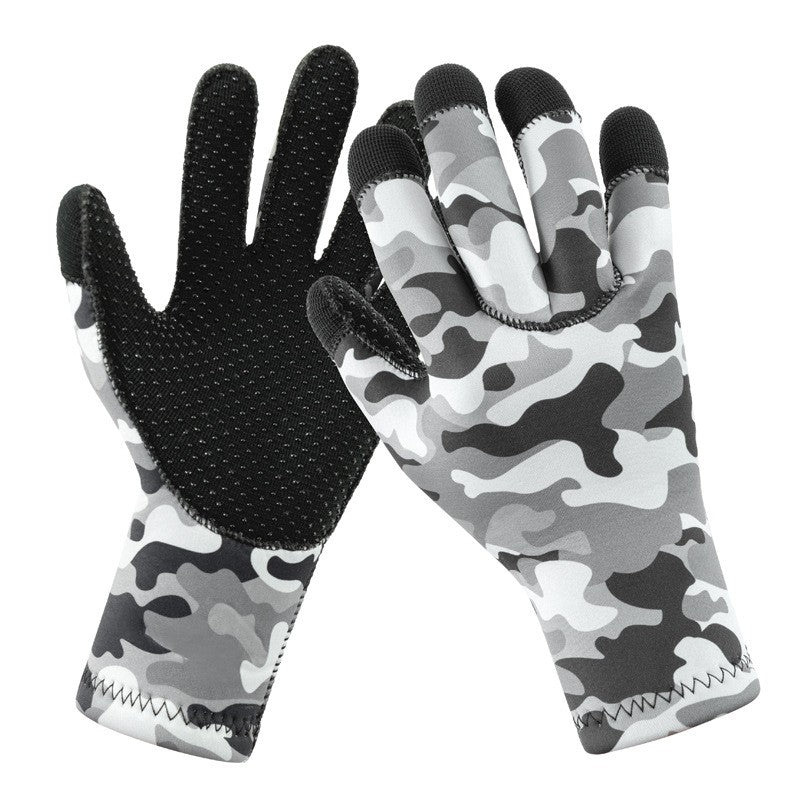 3mm Swimming Diving Gloves for Men Women, Cold Resistant Snorkeling Gloves