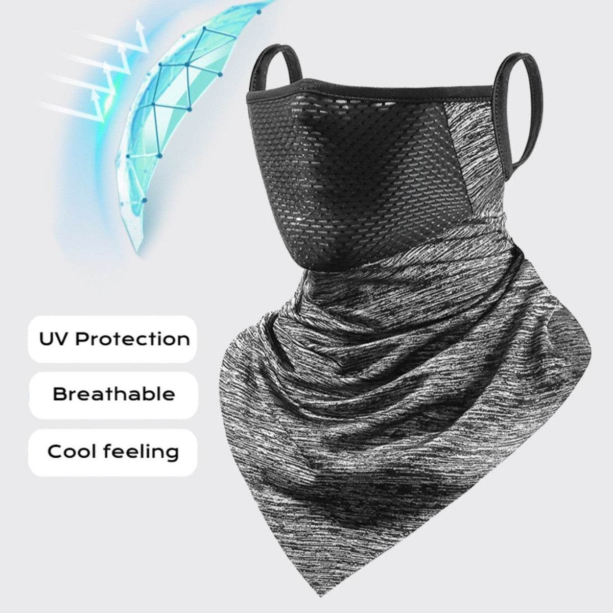 Summer Balaclava Face Mask for Men Women - Cooling Neck Gaiter Bandana Mask - Movagear