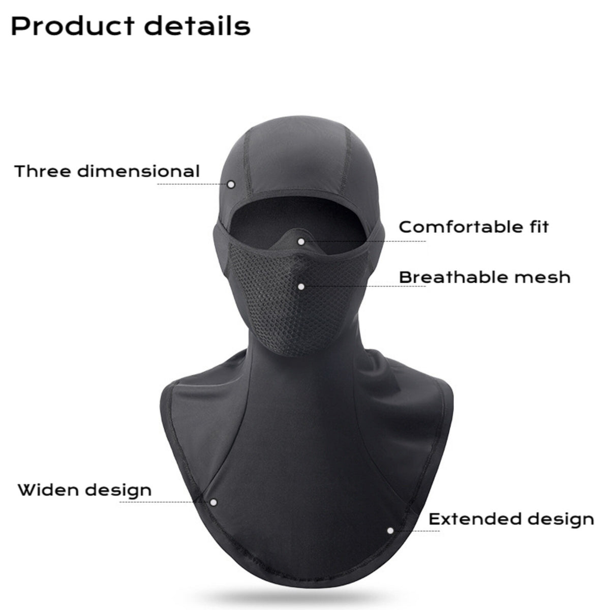 Summer Balaclava for Men Women - UV Protection Face Mask for Cycling Outdoor