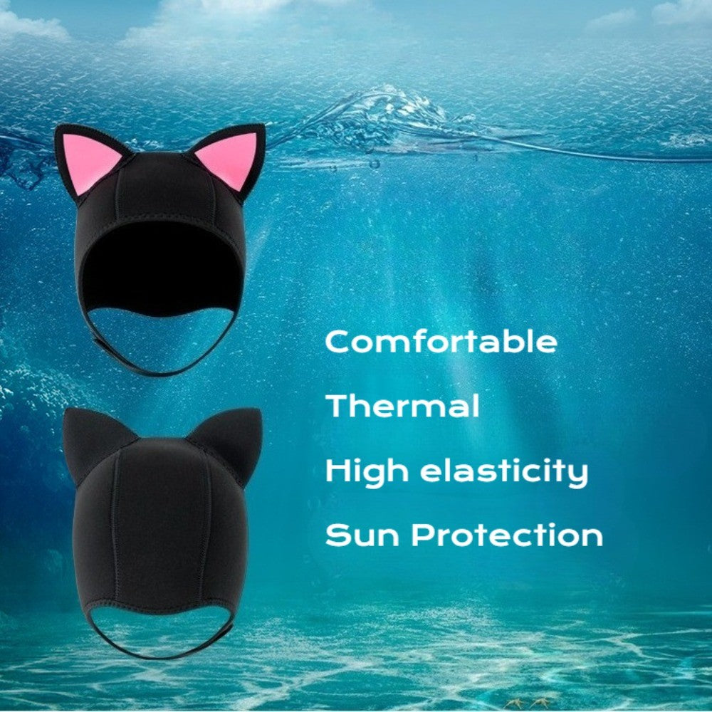 Diving Hood for Women Men - Thermal 3 MM Neoprene Wetsuit Scuba Hood Diving Cap