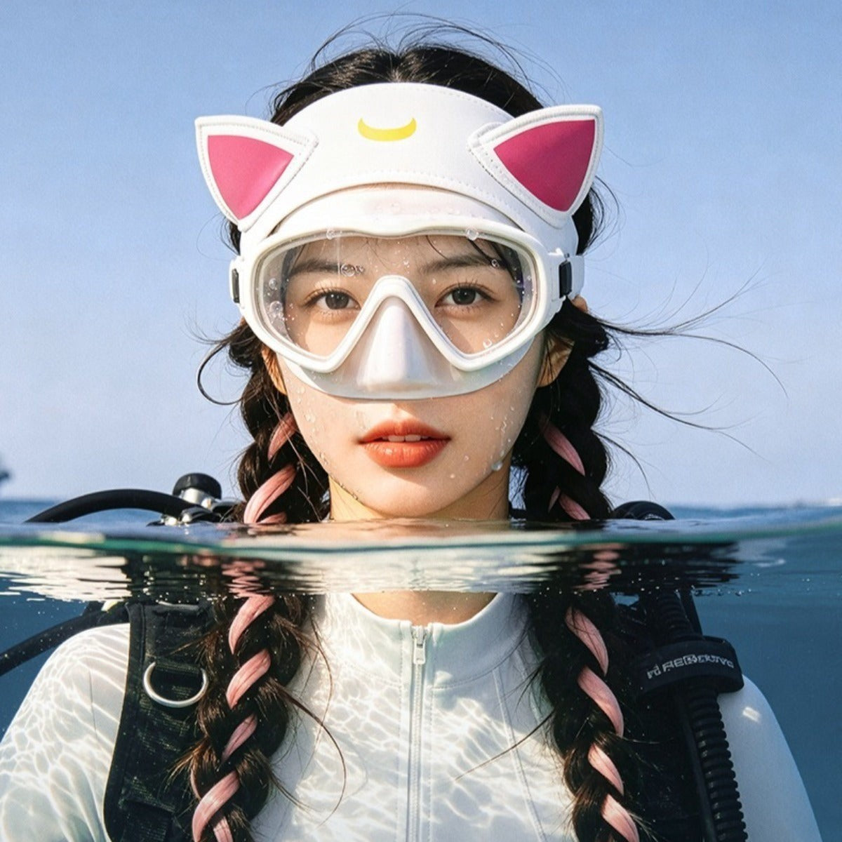 Diving Hairband for Female - Neoprene Headband for Snorkeling, Swimming Diving