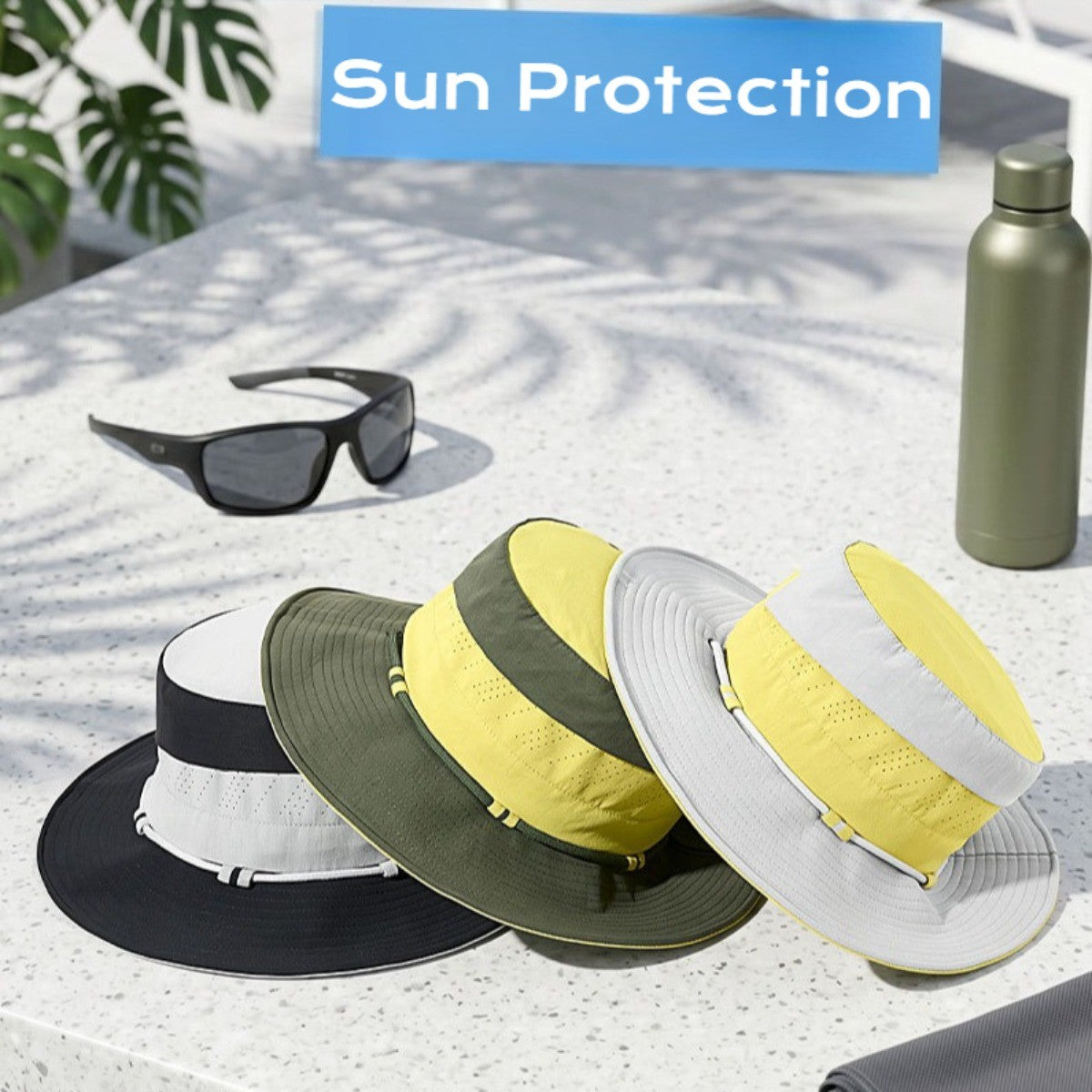 Quick Drying Sun Protection Bucket Hat for Women - Summer Outdoor Hiking Hat