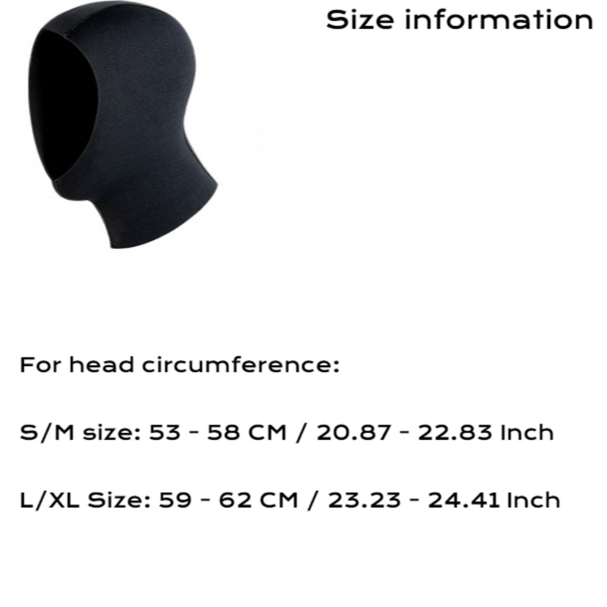 3/5 MM Thermal Neoprene Wetsuit Hood Scuba Diving Hood for Snorkeling Diving