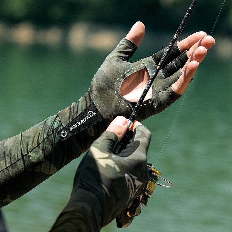UPF50+Summer Sunscreen Fishing Gloves - Movagear