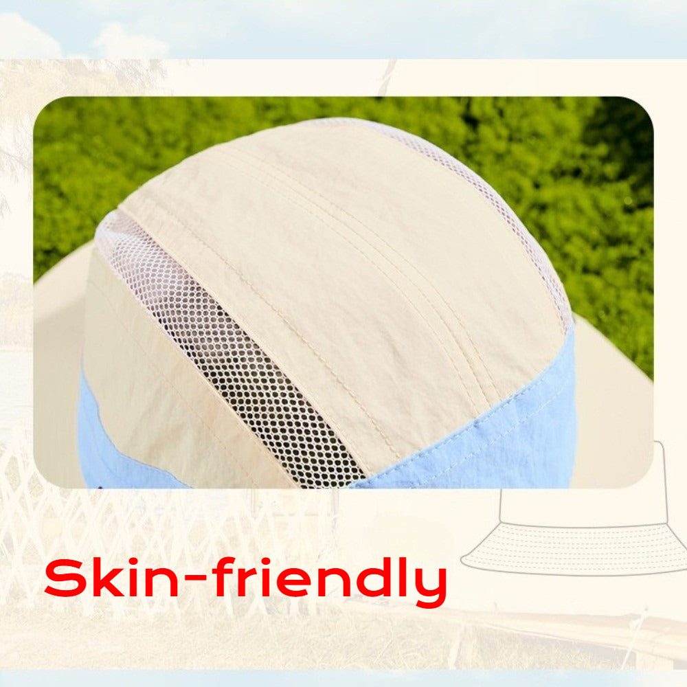 Spring Summer Quick Drying Fishing Hat, Outdoor Hiking Bucket Hat Sun Protection