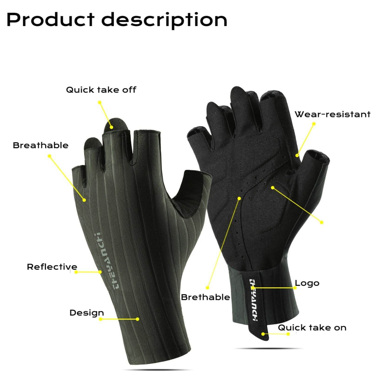 Half Finger Cycling Gloves - Movagear