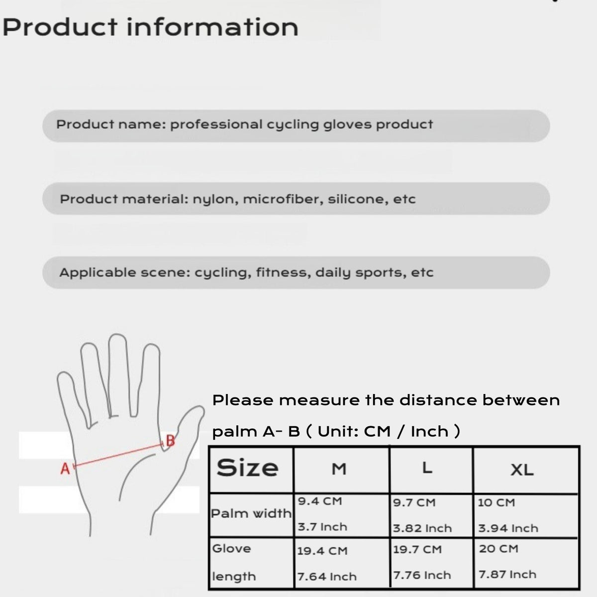 Half Finger Cycling Gloves