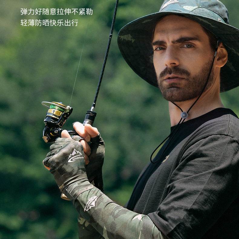 UPF50+Summer Sunscreen Fishing Gloves - Movagear