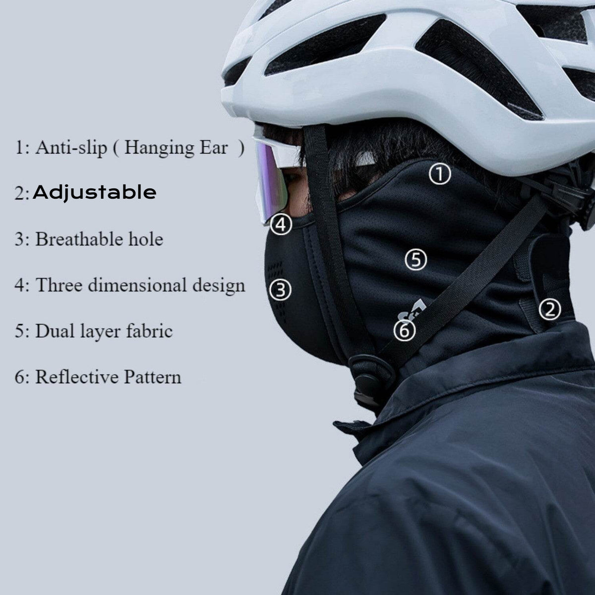 Magnetic Absorption Half Face Mask