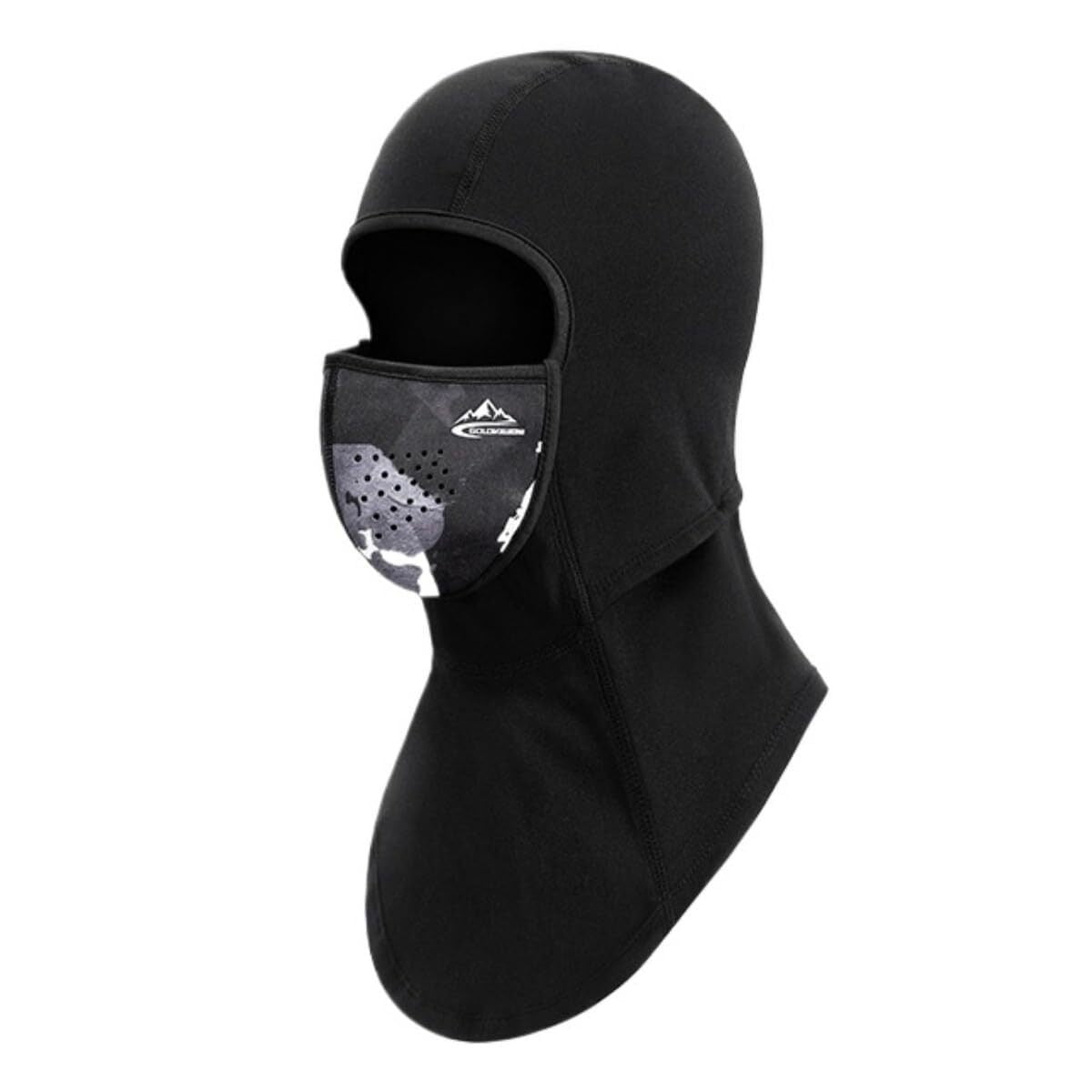 Movagear black winter balaclava with magnetic mask for full face and neck protection