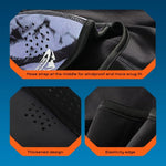 Close-up details of Movagear winter balaclava with magnetic mask showing nose strap, thickened design, and elastic edge