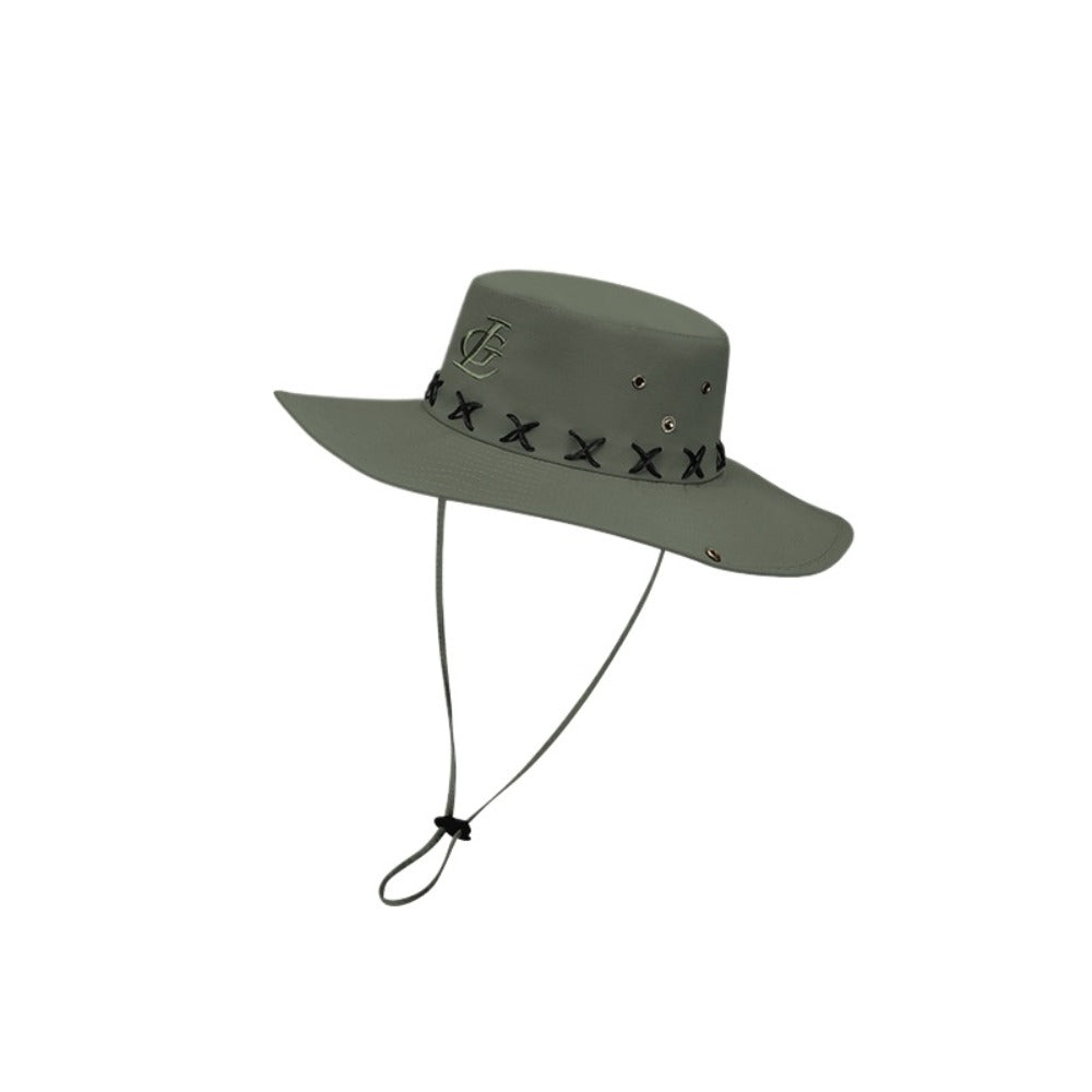 UPF50+ Thread Decoration Fisherman Hat