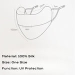 100% Real Silk UV Protection Mask
