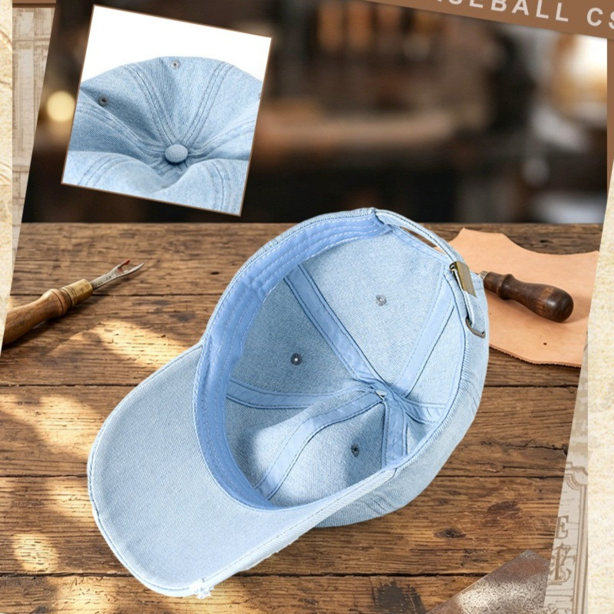 Baseball Cap for Male and Female Retro Sun Hat Cap for Summer Spring