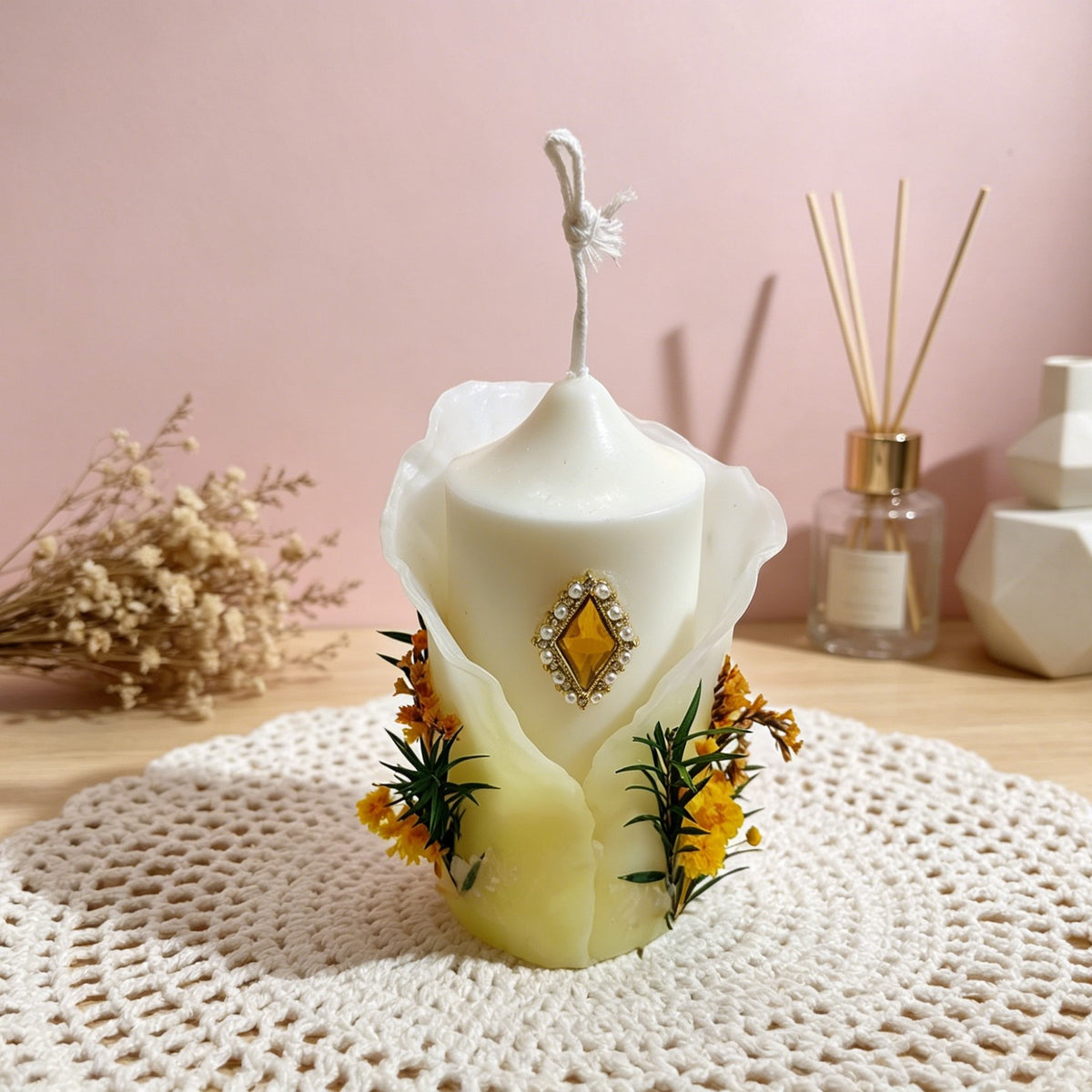 Scented Candles - Handmade Aromatherapy Candles, Bedroom Living Room Flower
