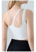 Single Shoulder Crossbody Sports Vest for Women - Running Quick Drying Yoga Bra