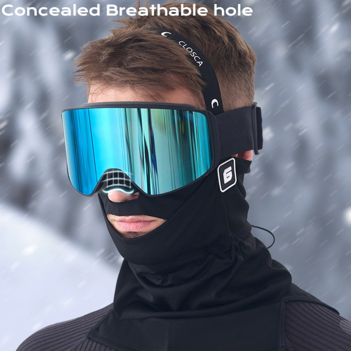 Winter Neck Gaiter Warmer for Men Women - Face Mask Balaclava for Cycling Skiing