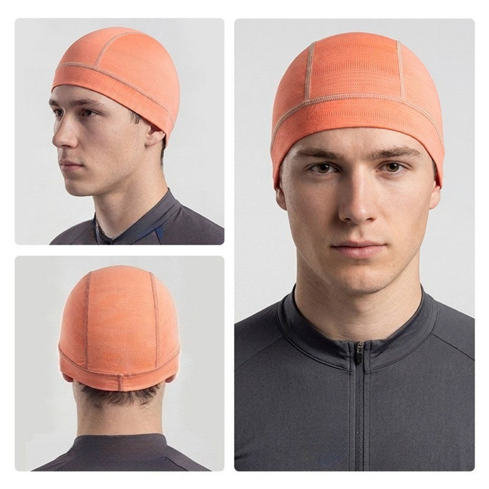 2PCS Ice Silk Skull Cap for Cycling