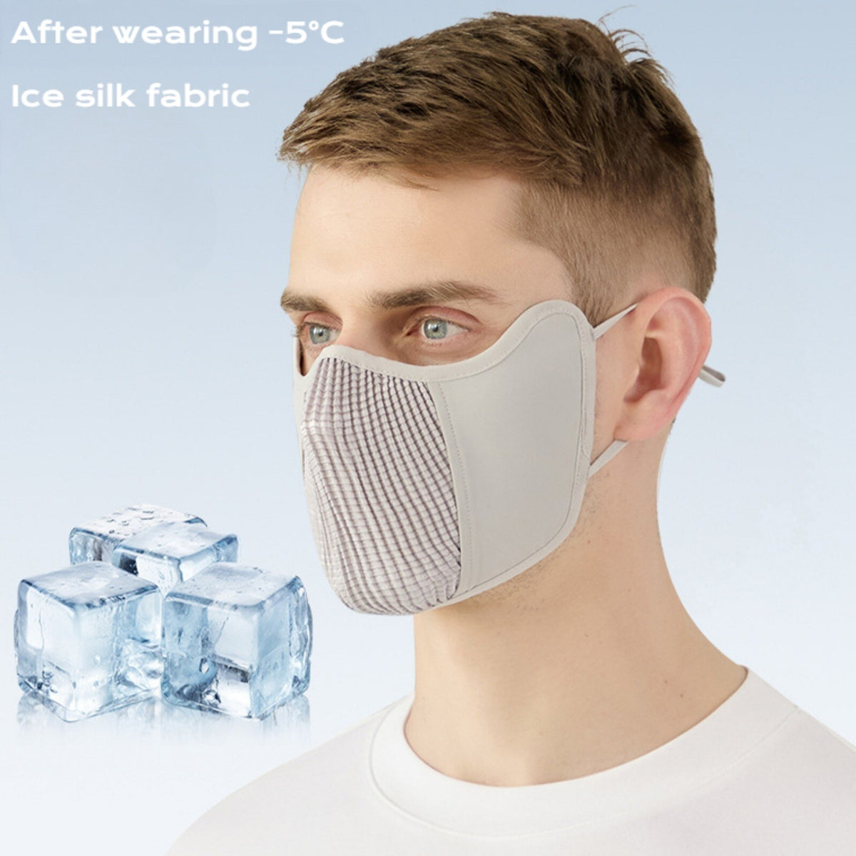 UPF50+ Face Mask for Men Women - Sun Protection Face Covering Mask For Cycling