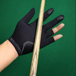 Billiard Pool Gloves for Left Hand - 3 Fingers Billiard Cue Sports Snooker Glove