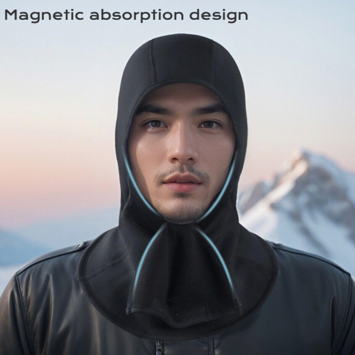 Winter Balaclava Ski Mask for Men - Cold Weather Magnetic Face Mask for Cycling