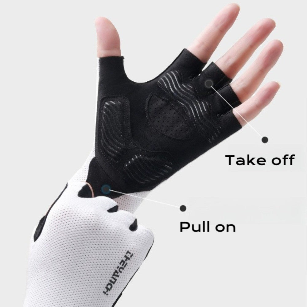 Bicycle Cycling Gloves for Men, Summer Anti-slip Outdoor Fishing Gloves