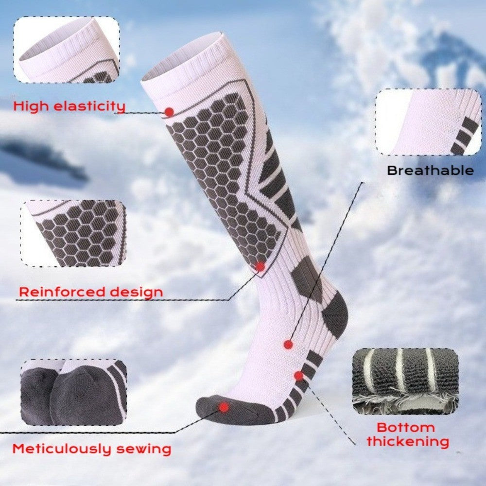 Winter Ski Socks for Men Women - Cold Weather Thermal Socks for Snowboarding