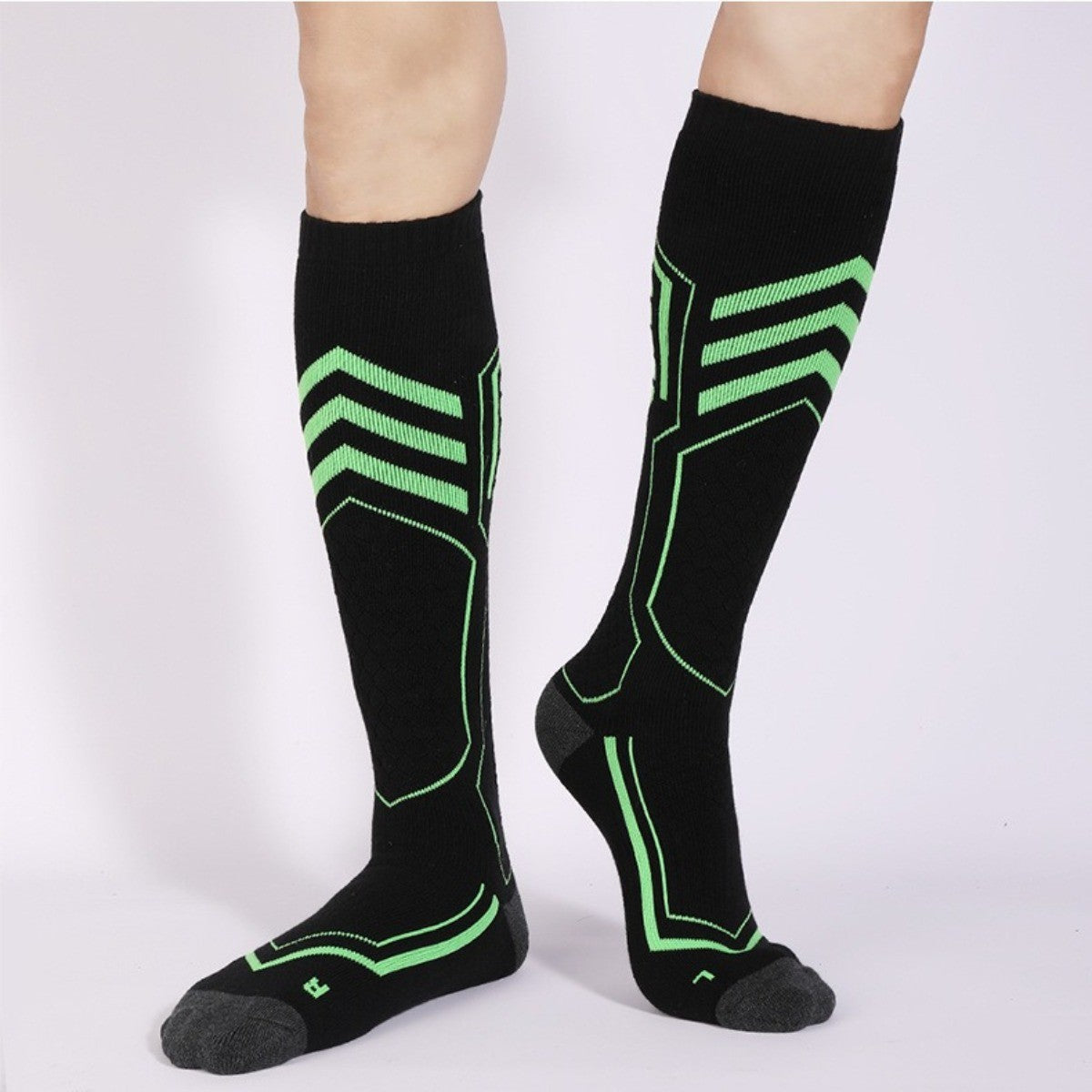 Ski Socks Thermal Warm - Winter Thick Knee High Snowboarding Socks For Unisex